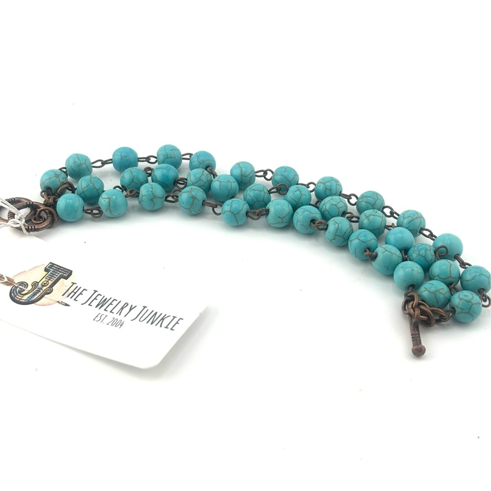 Triple Strand Turquoise Bracelet
